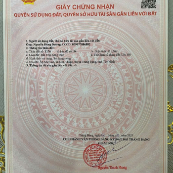 Cập nhật chi tiết giá đất nền Tây Ninh mới nhất 2025