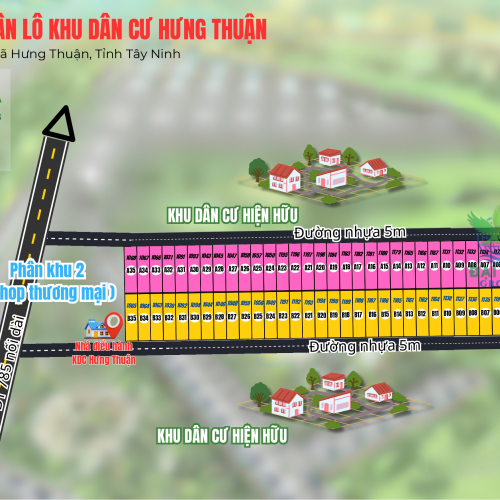 mặt bằng phân lô