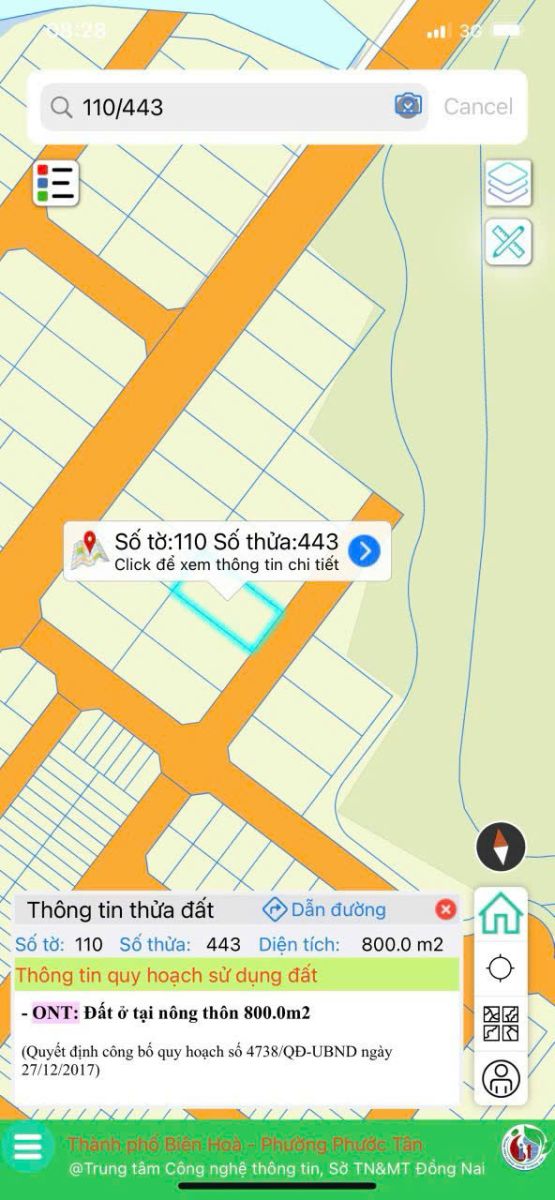 Bán đất nền Phước Tân Biên Hòa sổ riêng giá 16 tỷ