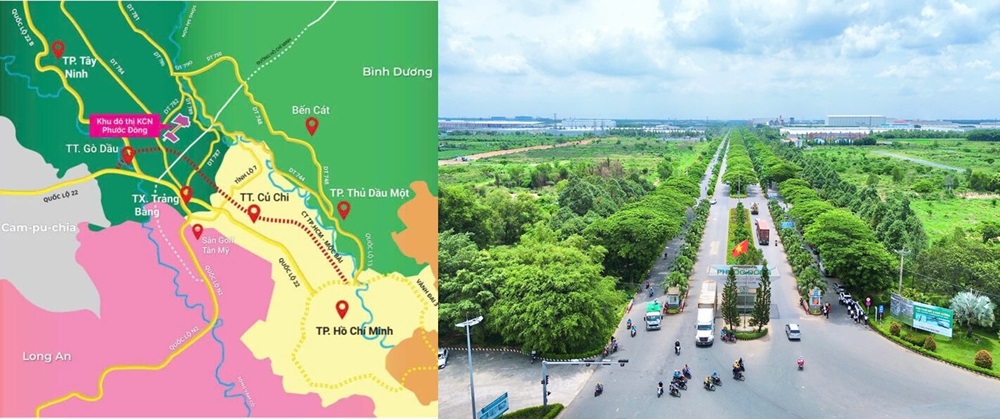 Vị trí DỰ ÁN PHƯỚC ĐÔNG NEW CITY